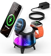 UZLNL 3 in 1 Wireless Charging Station for MagSafe Charger & Apple Watch Charger,Qi2 15W Magnetic...