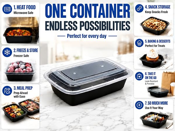meal prep containers with lids