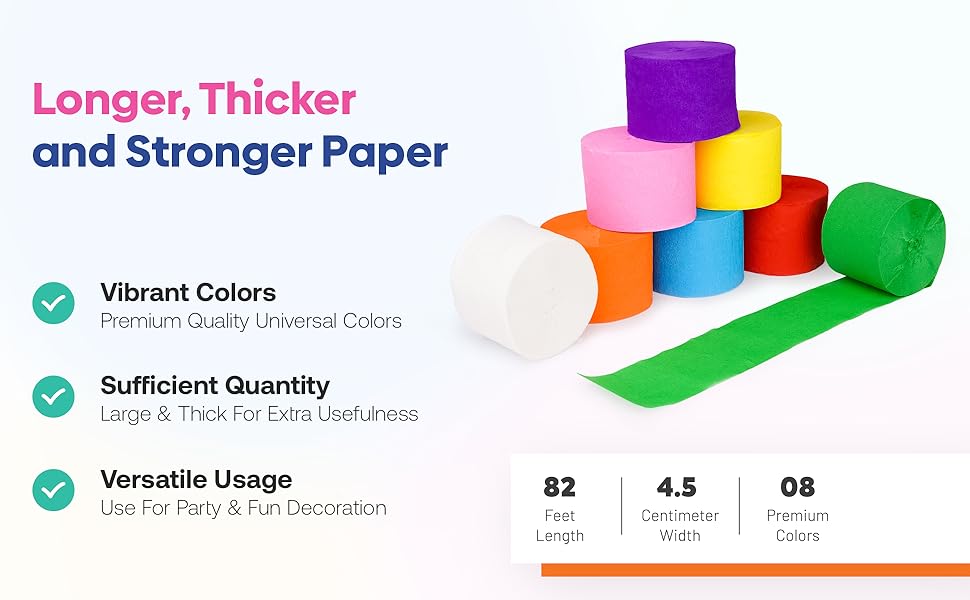 Crepe paper thickness