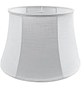 TOOTOO STAR White Large Drum Lamp Shade for Chandeliers Floor Light and Table Lamp, 12x16x11