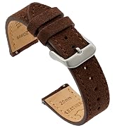 Benchmark Basics Quick Release Suede Watch Strap - Vintage Leather Watch Bands for Men & Women - ...
