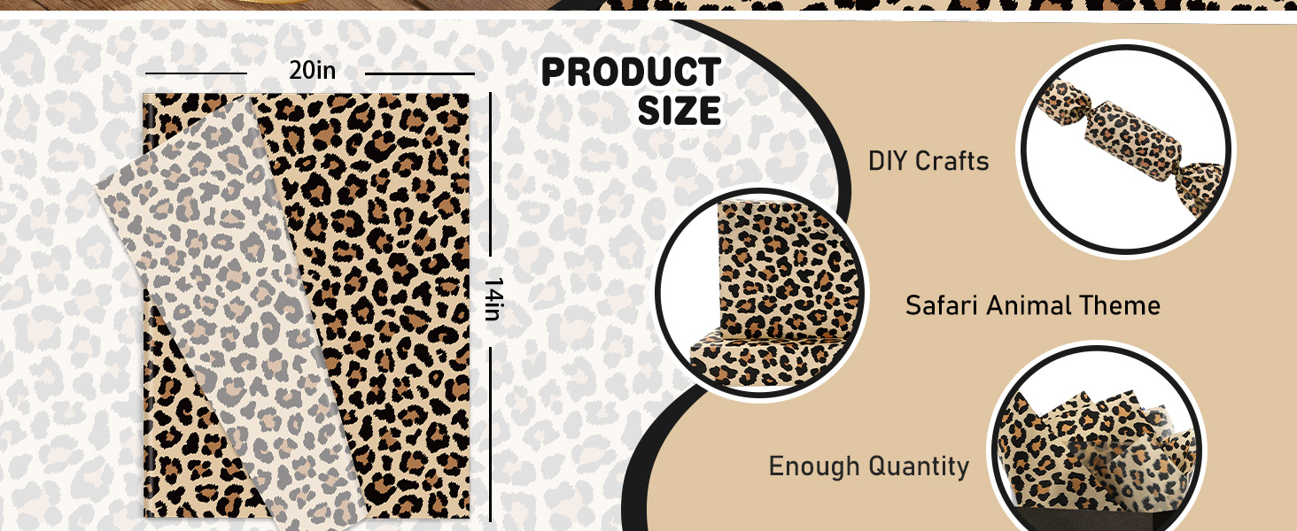 Leopard Print Tissue Paper
