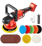 IRONFIST Cordless Orbital Polisher Compatible with Milwaukee M18 Battery, Car Polishing Waxer Mac...
