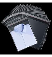 Cidenbio 200 Pcs Clear Cellophane Treat Bags 8x12 In, Self Sealing Bread Party Favor Bags, Cellop...