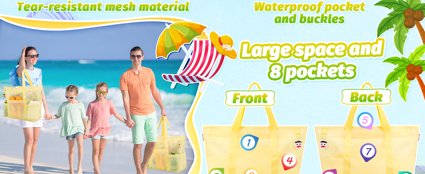 mesh beach bag