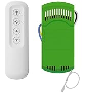 Ceiling Fan Remote Control Kit with Receiver, Replacement for Hunter 99770, 99772, 99392, 99813, ...