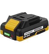 LBXR20 Battery 20v for SYPOUSY Tire Inflator Portable Air Compressor, Lithium Batteries 20 Volt M...
