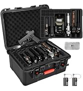 Pistol Gun Case for Multi Handguns - Hold Multiple Pistols & Magazines, Pre-cut Waterproof Hard S...