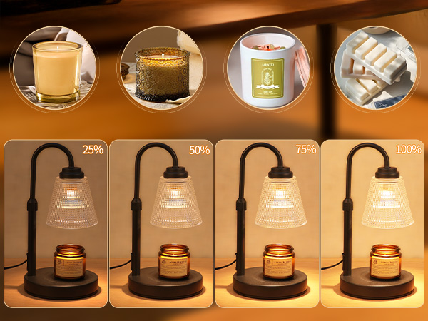 Candle Warmer Lamp with Timer Dimmable