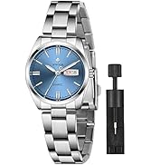 Women's Silver Stainless Steel Band Wrist Watches Fashion Quartz Analog Watch Ladies Dress Watch