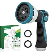 Yesker Garden Hose Nozzle Water Hose Sprayer Nozzle Adjustable 10 Spray Patterns Heavy Duty Metal...