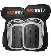 REXBETI Knee Pads for Work, Construction Knee Pads for Men, Heavy Duty Comfortable Anti-slip Foam...