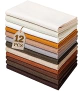 HaoFeiJH 12 Rolls 8"x20" 1.6mm Thick Soft Felt Fabric Sheets – 12 Assorted Morandi Colors for DIY...