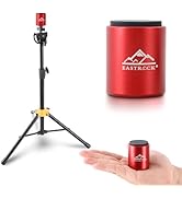 EASTROCK MINI Practice Drum Pad With Stand, 2.16 Inches Double Sided Silent Drum Pad, Silicone Du...