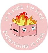 Audimi Cute Mouse Pad Mouse Mat Anti-Slip Base for PC Office Working Gaming, Red Dumpster 8.7x8.7...