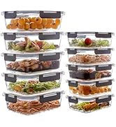 Wancilock 10 Pack Glass Meal Prep Containers, Glass Food Storage Containers with Lids, Reusable A...