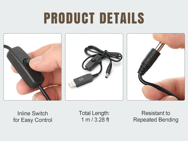 USB DC cable
