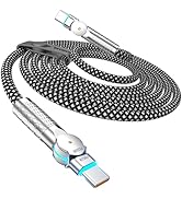 USB C to USB C Cable 10FT 240W, 180°Rotating USB C Cable Braided Type C Charger Cable Fast Charge...