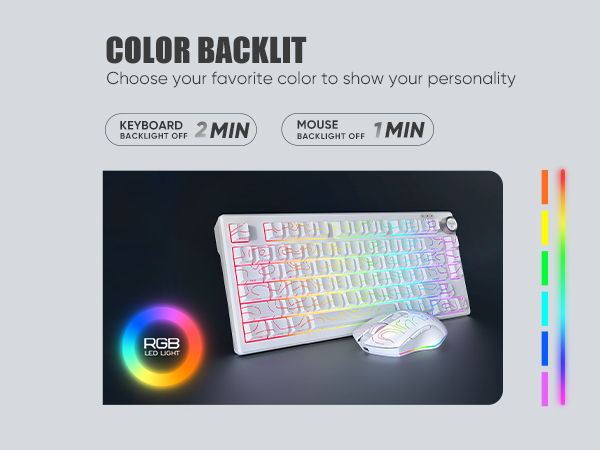 Light up gaming keyboard and mouse combo
