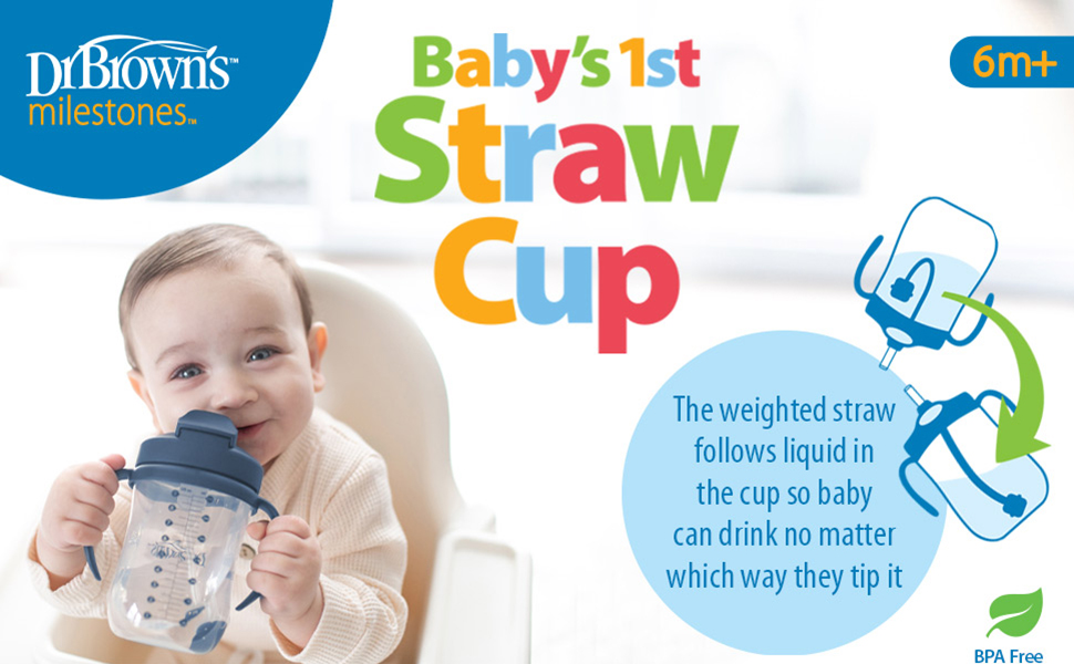 Baby's 1st Straw Cup Sip and Tip in Any Direction Simplify the transition to cups for you & baby