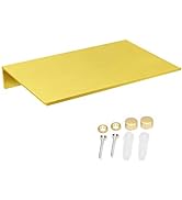SinLoon 7.8 Inch Small Shelf in Flat Satin Aluminum Bathroom Shelf Wall Mount for Small Speaker S...