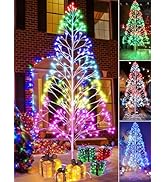 Joomer Christmas Tree Lights,7.6FT 336 LED Birch Tree with Lights Artificial Twig Light with Remo...