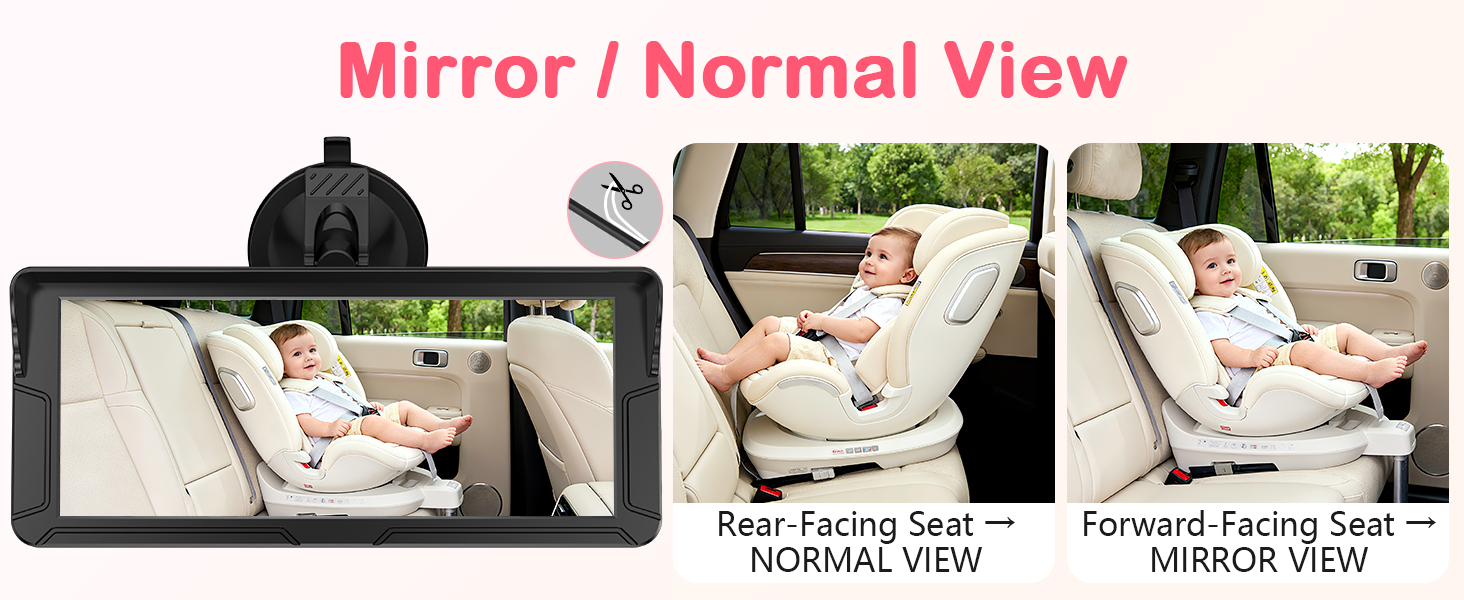 infant car camera for back seat