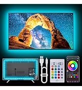 NBBUFF Led Lights for TV for 32-80 Inch, 20ft TV Led Backlight, RGB Led Strip Lights Music Sync C...