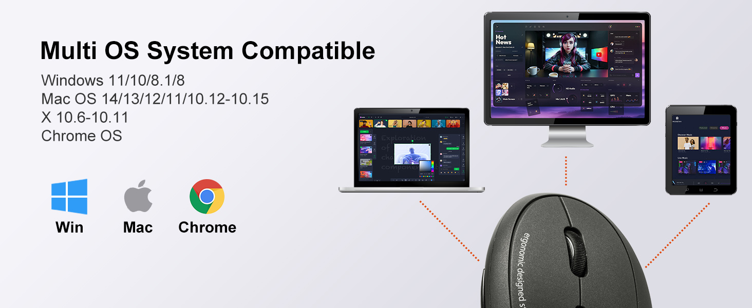 ergonomic wireless mouse