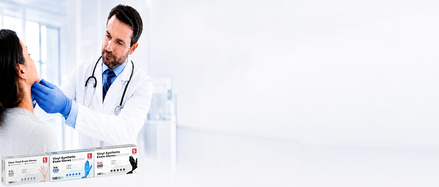 Schneider Medical Disposable Vinyl Gloves
