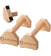 Push-up Stand, 2 PCS Wood Pushup Bars Non-Slip Base Exercise Home Workout Equipment, 30CM Wooden ...