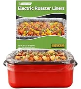 Xsourcer Electric Roaster Liners, 6 Pcs Disposable Roaster Liners, 34 x 18 Inch Food Liners Fits ...