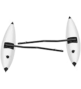 Akynjtbca Kayak Stabilizers 2pcs, PVC Inflatable Kayak Outrigger Float with Sidekick Arms Rod, St...
