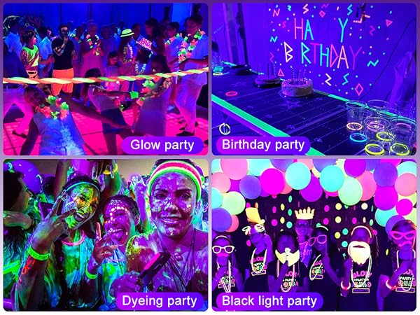 glow party black light
