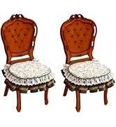 patdrea Chair Seat Covers for Dining Room,Velvet Chair Seat Slipcovers Set of 2, Washable Dining ...