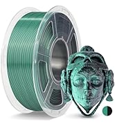 JAYO Silk PLA Filament 1.75mm Dual Colors Black Green, Coextrusion Dual Color 3D Printer Filament...