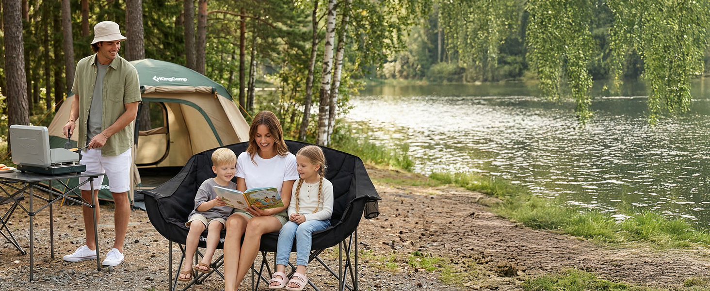double camping chair
