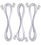 Ubramac 3Pack Phone Cord Phone Telephone Extension Cord 3.3ft Cable Line with Standard RJ11 6P4C ...