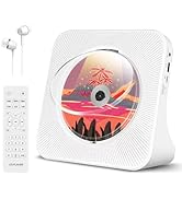 TODANGAI CD Player Portable with Built in HiFi Speakers, Support Bluetooth/AUX Jack/USB Input/Tim...