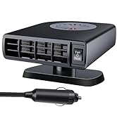 xuenair Portable Car Heater and Defroster 12 Volt 120W Small Electric Heater for Car Dashboard to...