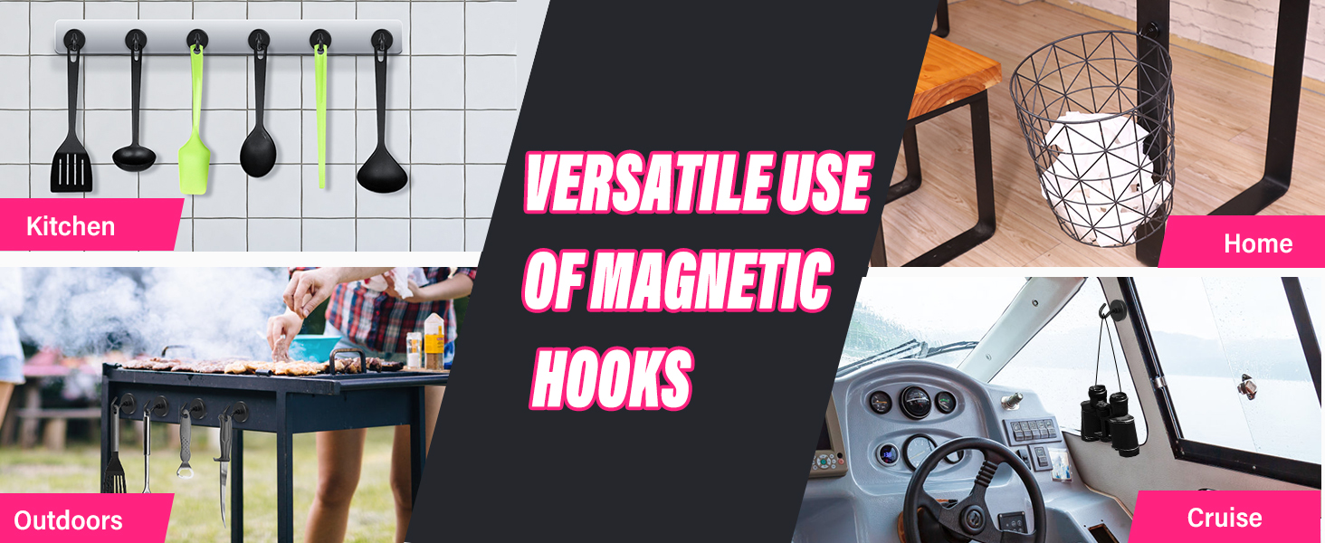 Neosmuk Black Magnetic Hooks Versatile Hook