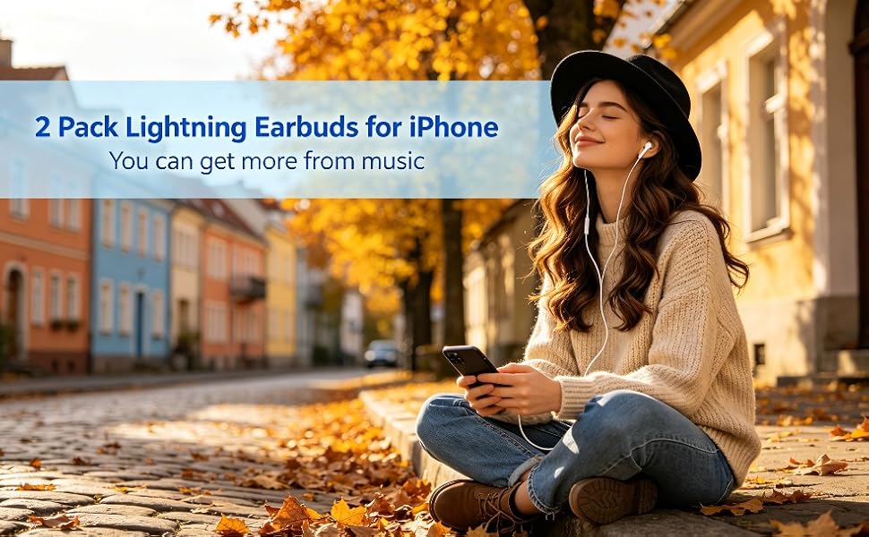 The built-in drivers of the wired earbuds cut audio loss and deliver high-fidelity sound.
