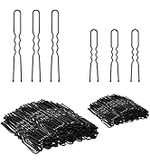 Hair Pins for Women, IKOCO 2inch and 2.75inch U Shaped Hair Pins for Buns with Storage Box, 50Pcs...