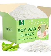 CHILLFLAME Soy Wax Flakes, Natural Candle Wax, Organic Soy Wax for Candle Making from Farm, No Ha...