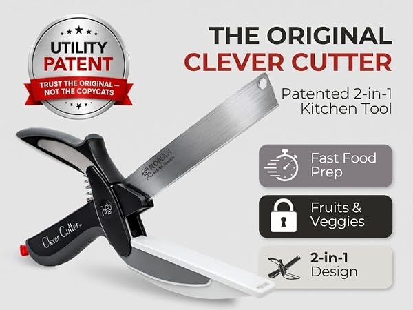 Ronan Clever Cutter 2-in-1 kitchen tool.