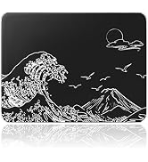 ATTACK SHARK CM05SE Glass Mousepad for Gaming, Ultra Smooth Mouse Mat with Nano-Textured Surface,...