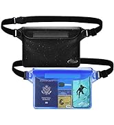 AiRunTech Waterproof Pouch with Waist Strap (2 Pack) | Beach Accessories Best Way to Keep Your Ph...