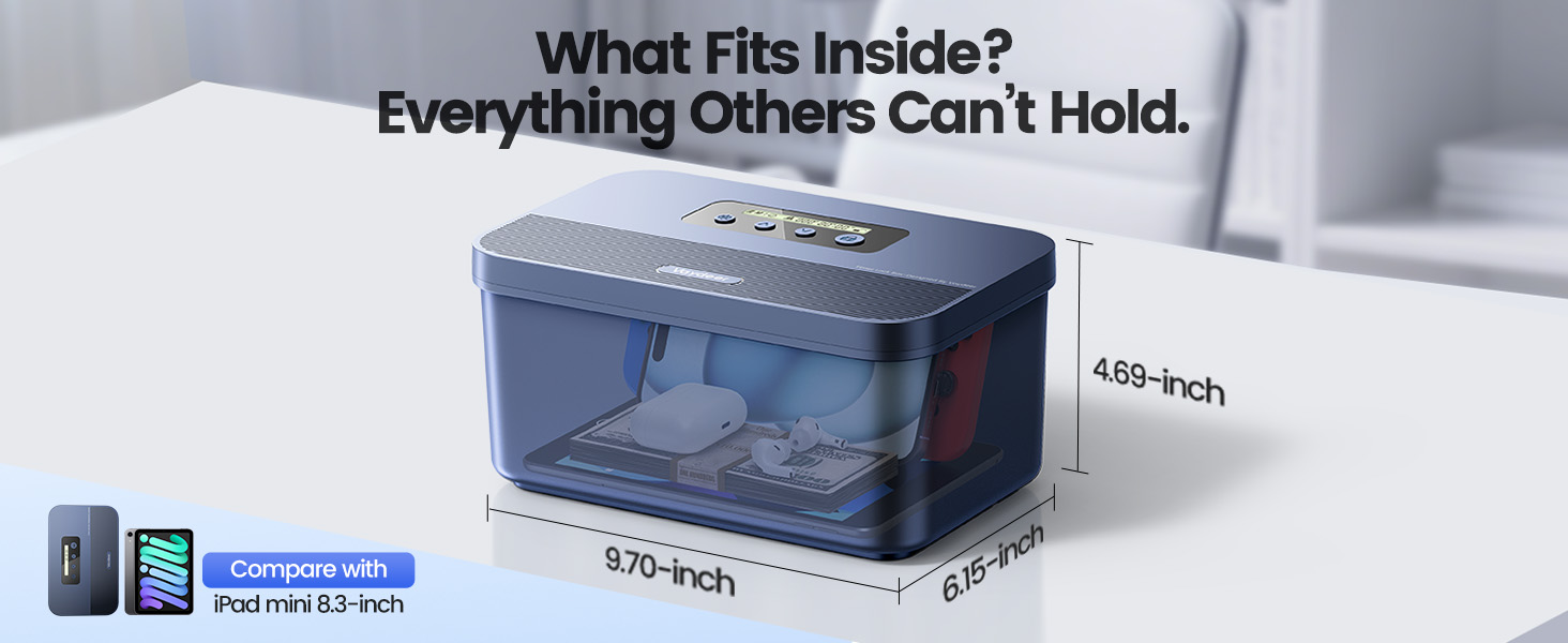 phone medication safe small lock box with timer for personal items,timed cell phone lock box