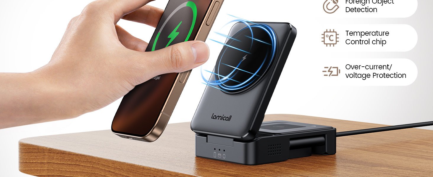 charger charging station wireless apple iphone travel foldable magsafe magnetic portable stand