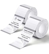 NIIMBOT 2 Roll Set Clear Label, 2 Rows 0.6" x 1.6" (15x40mm), 460Label/Roll | for B1/B2/B21/B31 L...